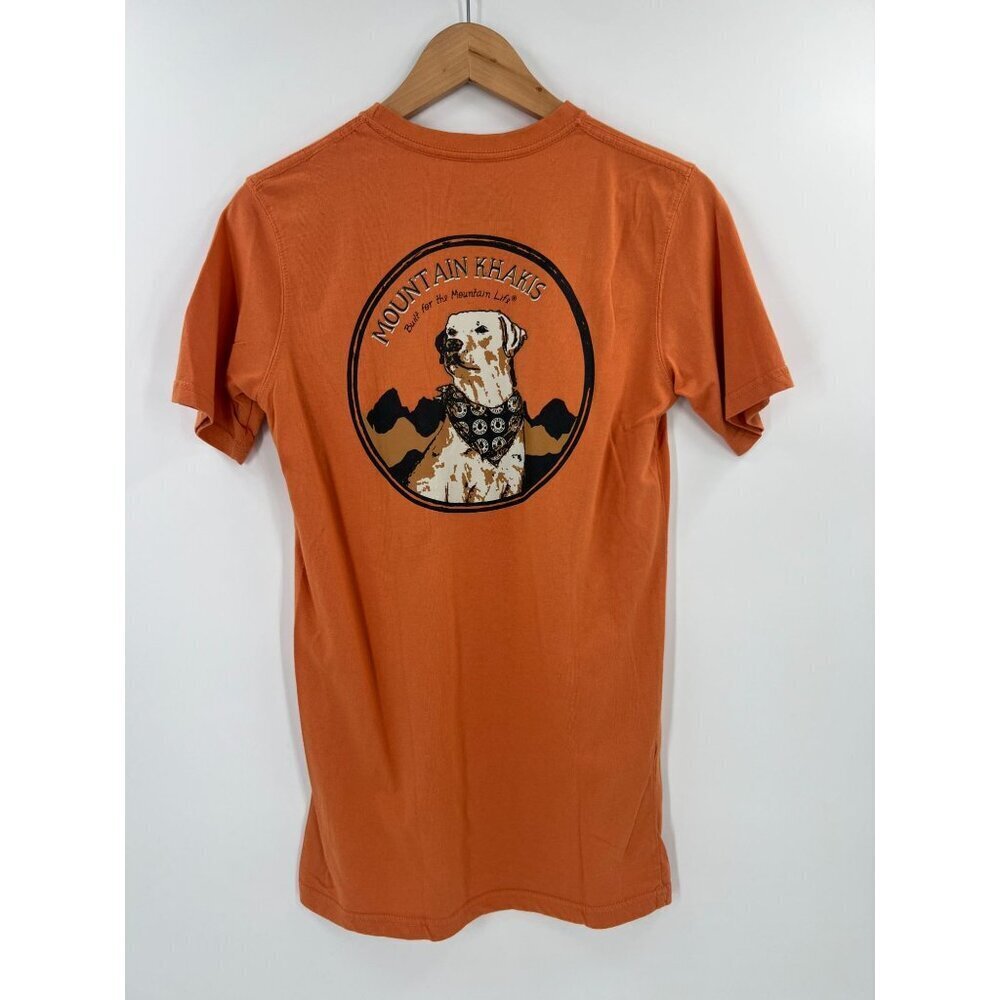 Mountain Khakis S Dog Graphic Burnt‎ Orange T-Shirt